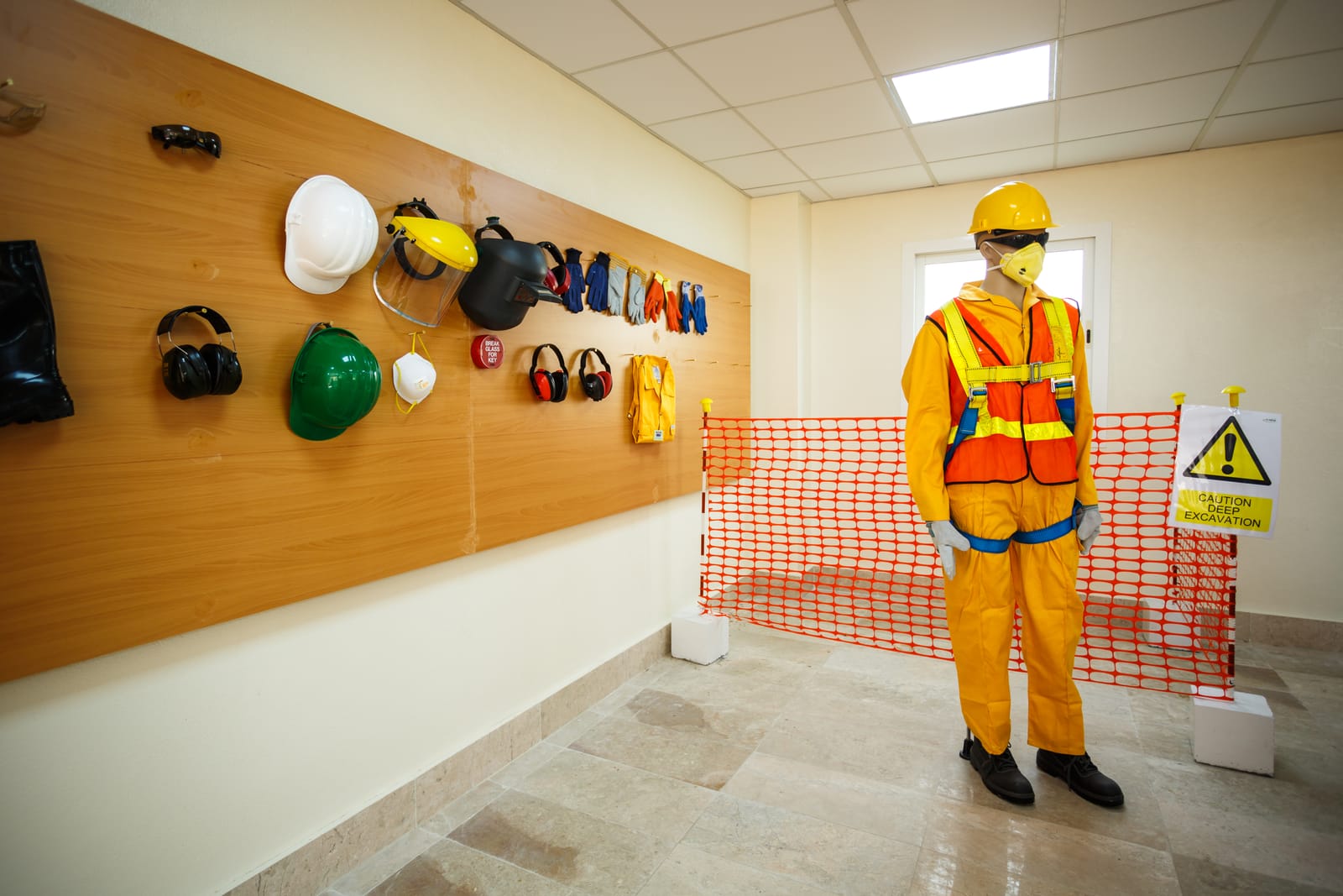 The PPE wall — what each trade is issued, and what good condition looks like